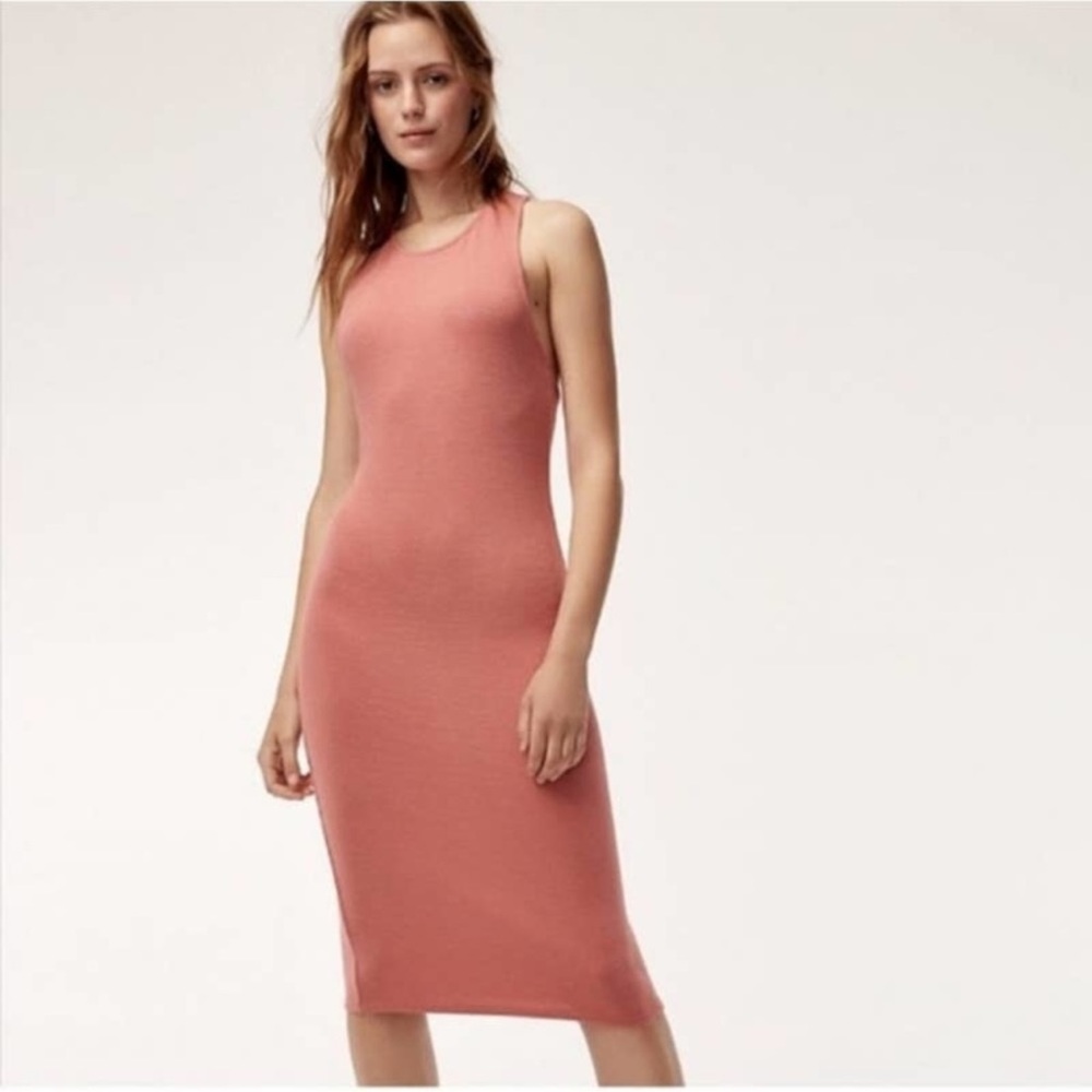 🎉host pick 🎉 Wilfred Free Racerback Coral Dress Size M (Ptp 17.5”) EUC